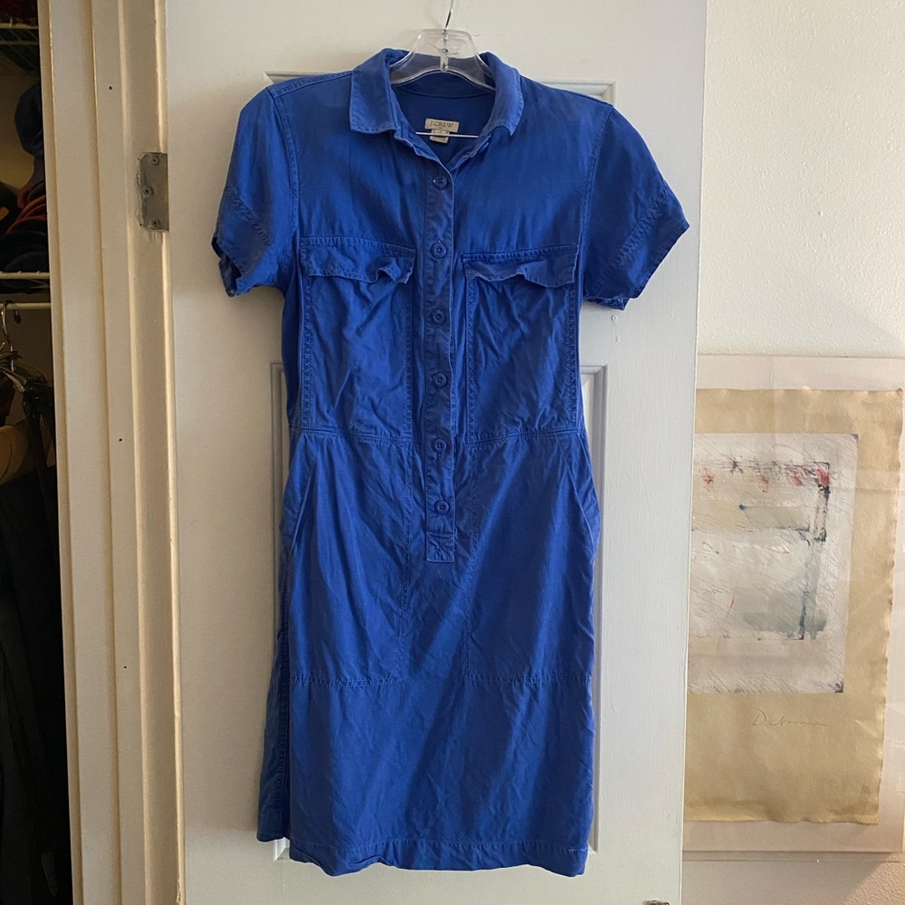 J. Crew Indigo Chore Dress